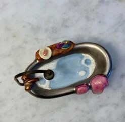 Limoges Signed Peint Main Bathtub Trinket Box -CHAIRISH Shop limoges signed peint main bathtub trinket box 8035