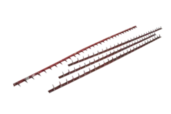 Linear Butchers Hooks, France, 1940s, Set Of 4