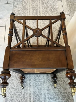 Magazine Rack - 1990s Georgian Style Carved Mahogany Canterbury Rack 21 Magazine Rack - 1990s Georgian Style Carved Mahogany Canterbury Rack -CHAIRISH Shop magazine rack 1990s georgian style carved mahogany canterbury rack 0885