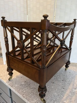 Magazine Rack - 1990s Georgian Style Carved Mahogany Canterbury Rack 15 Magazine Rack - 1990s Georgian Style Carved Mahogany Canterbury Rack -CHAIRISH Shop magazine rack 1990s georgian style carved mahogany canterbury rack 7730