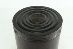 Mid 19th Century American Turned & Carved Lignum Vitae Cylindrical Tea Canister -CHAIRISH Shop mid 19th century american turned and carved lignum vitae cylindrical tea canister 1005