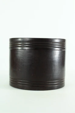 Mid 19th Century American Turned & Carved Lignum Vitae Cylindrical Tea Canister -CHAIRISH Shop mid 19th century american turned and carved lignum vitae cylindrical tea canister 3708