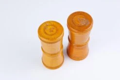 Mid 19th Century Antique Pair Of Treen Wood English Dice Shakers -CHAIRISH Shop mid 19th century antique pair of treen wood english dice shakers 0491