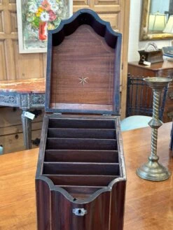 Mid 19th Century George III Inlaid Mahogany Knife Caddy -CHAIRISH Shop mid 19th century george iii inlaid mahogany knife caddy 7688