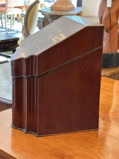 Mid 19th Century George III Inlaid Mahogany Knife Caddy -CHAIRISH Shop mid 19th century george iii inlaid mahogany knife caddy 7893