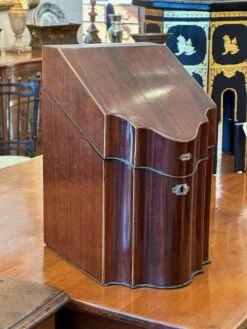 Mid 19th Century George III Inlaid Mahogany Knife Caddy -CHAIRISH Shop mid 19th century george iii inlaid mahogany knife caddy 8018