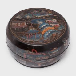 Mid 19th Century Lacquered Presentation Box -CHAIRISH Shop mid 19th century lacquered presentation box 5591