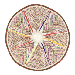 Mid 20th Century African Flat Basket Mat