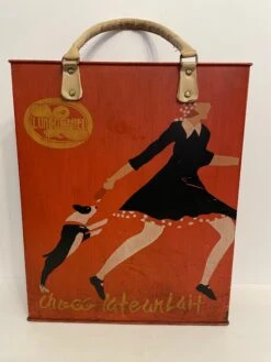 Mid 20th Century Art Deco Style Painted French Shopping Bag Form Umbrella Stand -CHAIRISH Shop mid 20th century art deco style painted french shopping bag form umbrella stand 7606