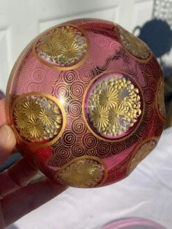 Mid 20th Century Cranberry Cut-To-Clear Bohemian Lidded Glass Box -CHAIRISH Shop mid 20th century cranberry cut to clear bohemian lidded glass box 7049