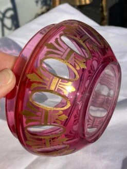 Mid 20th Century Cranberry Cut-To-Clear Bohemian Lidded Glass Box -CHAIRISH Shop mid 20th century cranberry cut to clear bohemian lidded glass box 7994