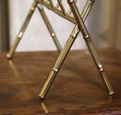 Mid-20th Century French Bamboo Brass Magazine Rack Maison Baguès Style -CHAIRISH Shop mid 20th century french bamboo brass magazine rack maison bagues style 3973