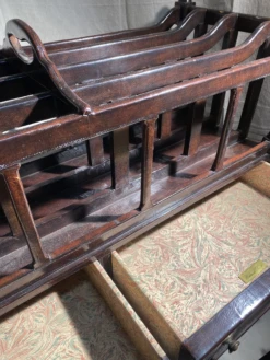 Mid-20th Century Large Canterbury Maitland-Smith Wood And Florentine Leather Magazine Rack -CHAIRISH Shop mid 20th century large canterbury maitland smith wood and florentine leather magazine rack 4756