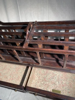 Mid-20th Century Large Canterbury Maitland-Smith Wood And Florentine Leather Magazine Rack -CHAIRISH Shop mid 20th century large canterbury maitland smith wood and florentine leather magazine rack 4925