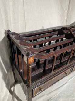 Mid-20th Century Large Canterbury Maitland-Smith Wood And Florentine Leather Magazine Rack -CHAIRISH Shop mid 20th century large canterbury maitland smith wood and florentine leather magazine rack 6836