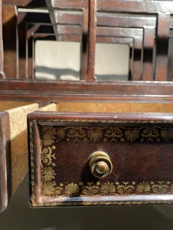 Mid-20th Century Large Canterbury Maitland-Smith Wood And Florentine Leather Magazine Rack -CHAIRISH Shop mid 20th century large canterbury maitland smith wood and florentine leather magazine rack 6937