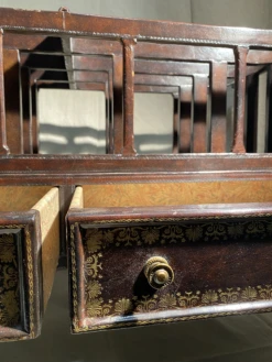 Mid-20th Century Large Canterbury Maitland-Smith Wood And Florentine Leather Magazine Rack -CHAIRISH Shop mid 20th century large canterbury maitland smith wood and florentine leather magazine rack 8285