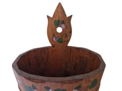 Mid 20th Century Mid Century Folk Art Tole Painted Wooden Umbrella Stand -CHAIRISH Shop mid 20th century mid century folk art tole painted wooden umbrella stand 6458