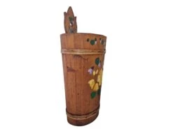 Mid 20th Century Mid Century Folk Art Tole Painted Wooden Umbrella Stand -CHAIRISH Shop mid 20th century mid century folk art tole painted wooden umbrella stand 7367