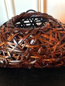 Mid 20th Century Suemura Shobun Japanese Woven Ikebana Hanging Basket 14 Mid 20th Century Suemura Shobun Japanese Woven Ikebana Hanging Basket -CHAIRISH Shop mid 20th century suemura shobun japanese woven ikebana hanging basket 0078