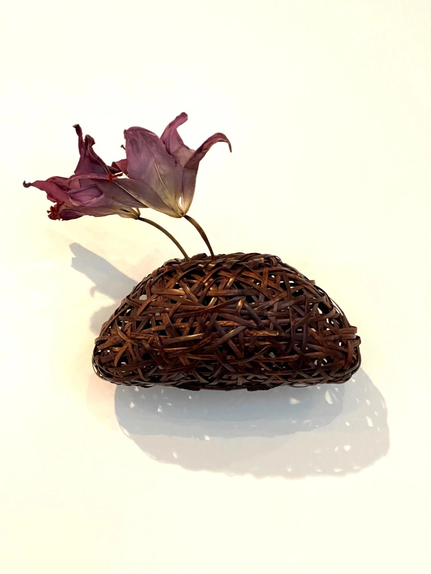 Mid 20th Century Suemura Shobun Japanese Woven Ikebana Hanging Basket 11 Mid 20th Century Suemura Shobun Japanese Woven Ikebana Hanging Basket - Image 9