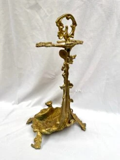Mid 20th Century Vintage Brass Embossed Hunting Scene Umbrella Stand -CHAIRISH Shop mid 20th century vintage brass embossed hunting scene umbrella stand 6568