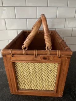 Mid 20th Century Vintage Rattan And Bamboo Magazine Stand Rack -CHAIRISH Shop mid 20th century vintage rattan and bamboo magazine stand rack 0976