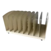 Mid Century 8 Slot Desktop / File / Paper Organizer, Refinished In Cream -CHAIRISH Shop mid century 8 slot desktop file paper organizer refinished in cream 1191