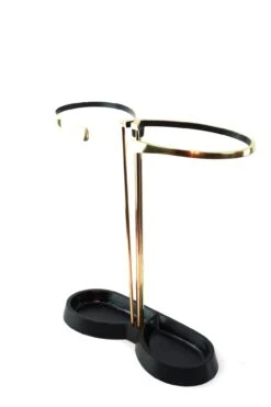 Mid-Century Aluminum And Brass Umbrella Stand In Style Of Carl Auböck, 1950s -CHAIRISH Shop mid century aluminum and brass umbrella stand in style of carl aubock 1950s 3389