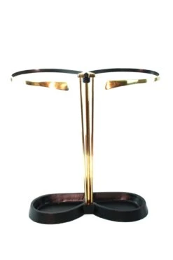 Mid-Century Aluminum And Brass Umbrella Stand In Style Of Carl Auböck, 1950s -CHAIRISH Shop mid century aluminum and brass umbrella stand in style of carl aubock 1950s 9744