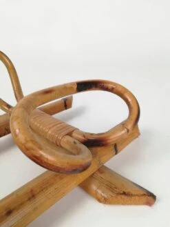 Mid-Century Bamboo And Rattan Wall Coat Rack, Italy, 1960s -CHAIRISH Shop mid century bamboo and rattan wall coat rack italy 1960s 4924