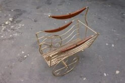 Mid Century Brass Chariot Magazine Rack -CHAIRISH Shop mid century brass chariot magazine rack 2295