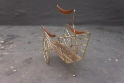 Mid Century Brass Chariot Magazine Rack -CHAIRISH Shop mid century brass chariot magazine rack 7358