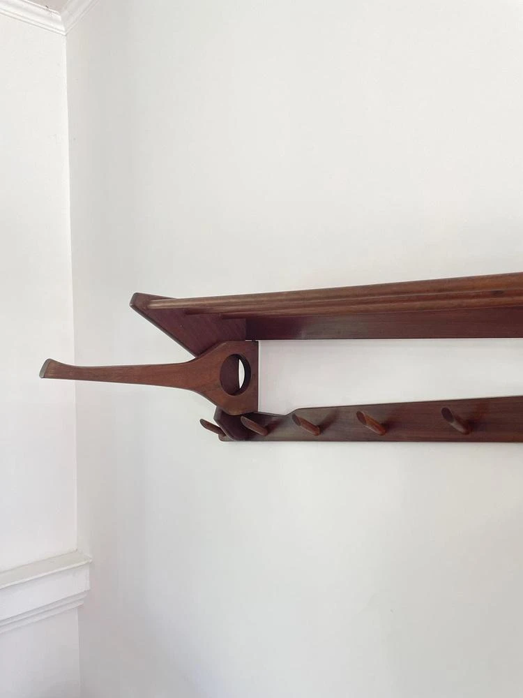 Mid-Century Danish Wooden Coat Rack 10 Mid-Century Danish Wooden Coat Rack - Image 8