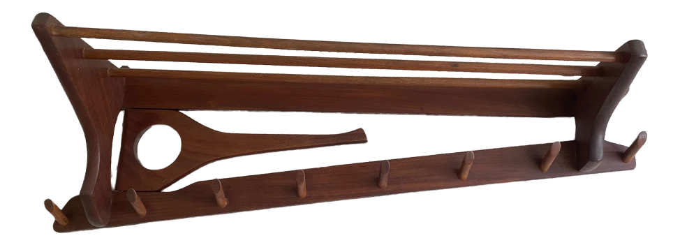 Mid-Century Danish Wooden Coat Rack 3 Mid-Century Danish Wooden Coat Rack