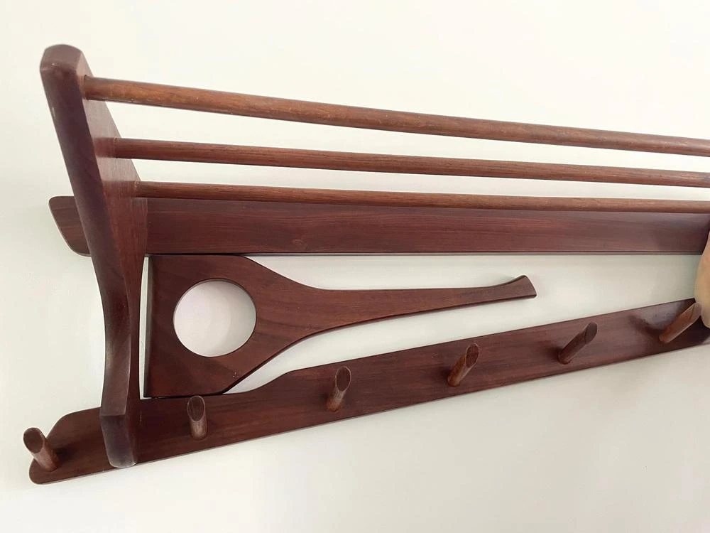 Mid-Century Danish Wooden Coat Rack 4 Mid-Century Danish Wooden Coat Rack - Image 2