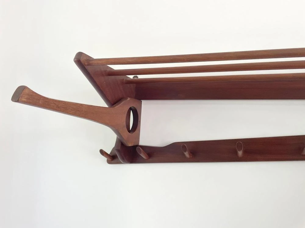 Mid-Century Danish Wooden Coat Rack 6 Mid-Century Danish Wooden Coat Rack - Image 4