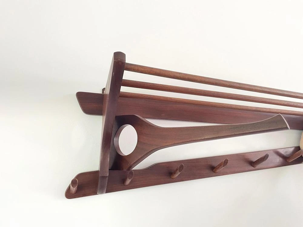 Mid-Century Danish Wooden Coat Rack 7 Mid-Century Danish Wooden Coat Rack - Image 5