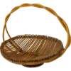 Mid-Century French Fruit Basket In Wicker -CHAIRISH Shop mid century french fruit basket in wicker 4867