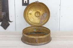 Mid-Century Indian Brass Beetlenut Box -CHAIRISH Shop mid century indian brass beetlenut box 2811