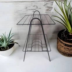 Mid Century Iron Record Stand -CHAIRISH Shop mid century iron record stand 0355