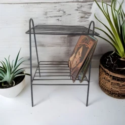 Mid Century Iron Record Stand -CHAIRISH Shop mid century iron record stand 8388