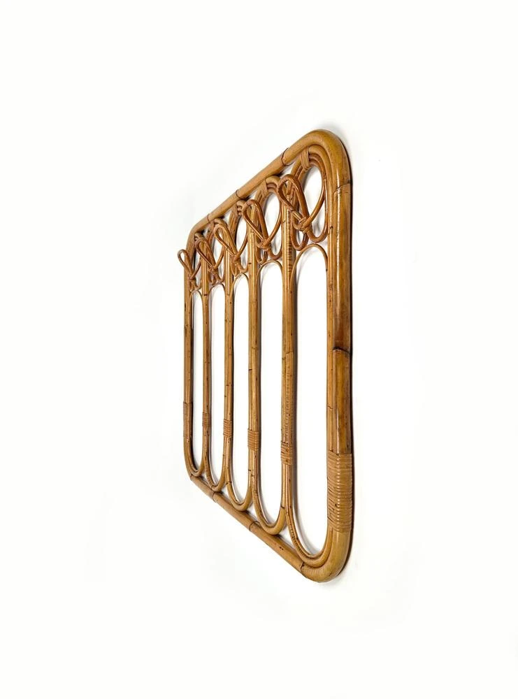 Mid-Century Italian Coat Rack Stand In Bamboo And Rattan, 1960s 9 Mid-Century Italian Coat Rack Stand In Bamboo And Rattan, 1960s - Image 7