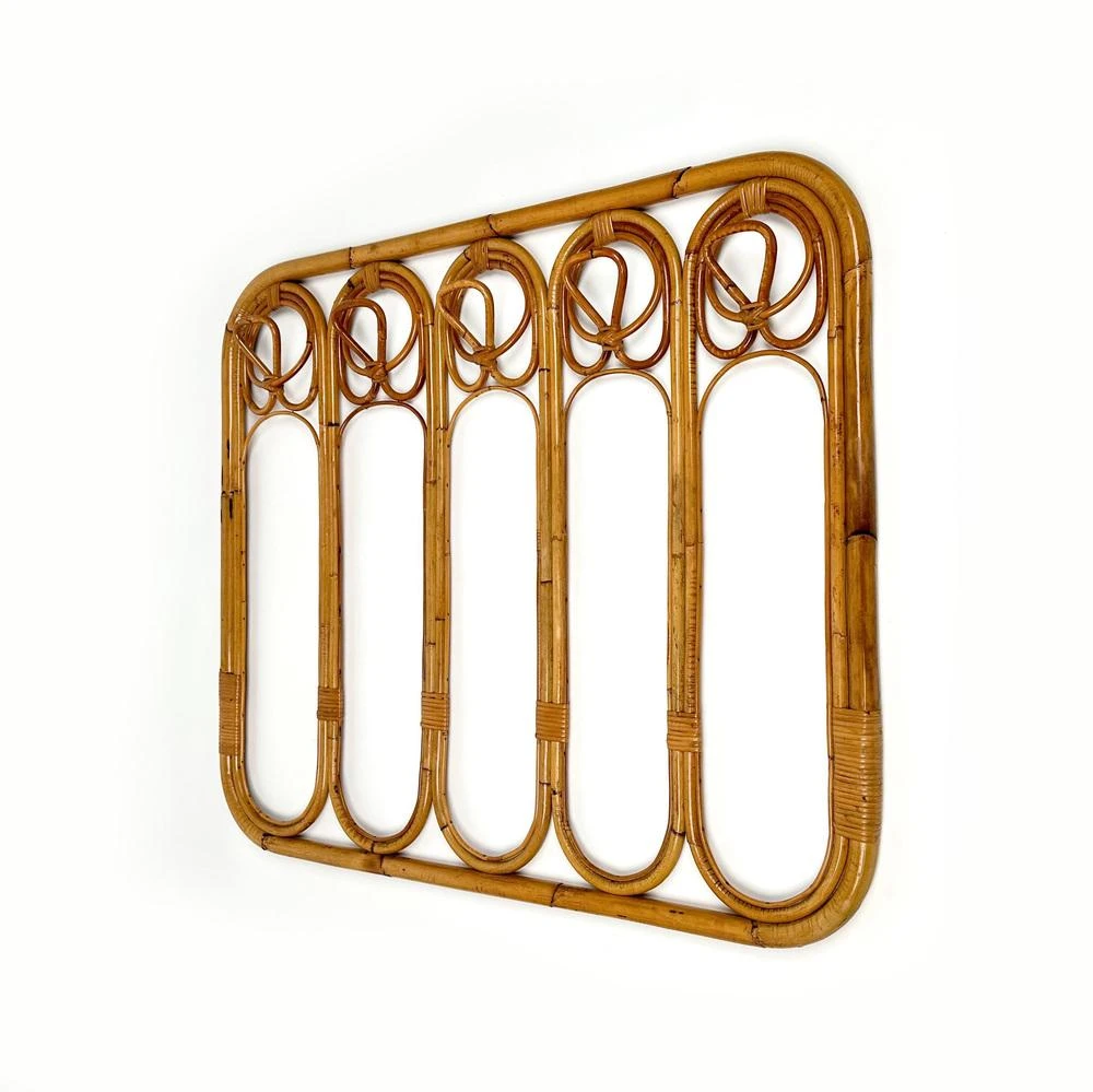 Mid-Century Italian Coat Rack Stand In Bamboo And Rattan, 1960s 12 Mid-Century Italian Coat Rack Stand In Bamboo And Rattan, 1960s - Image 10