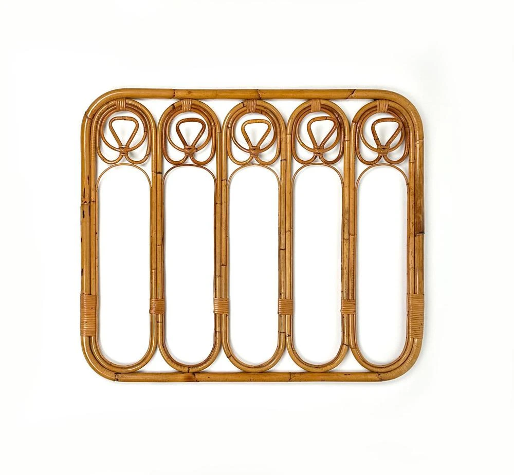 Mid-Century Italian Coat Rack Stand In Bamboo And Rattan, 1960s 4 Mid-Century Italian Coat Rack Stand In Bamboo And Rattan, 1960s - Image 2