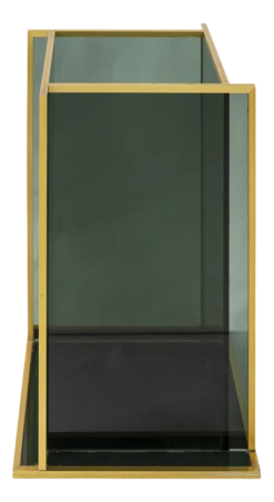 Mid-Century Italian Glass & Brass Umbrella Stand