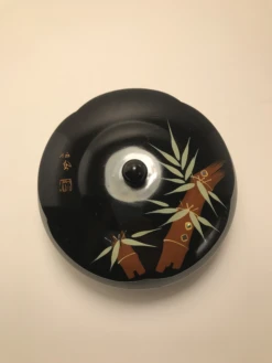 Mid-Century Japanese Black Wooden Lacquer Box With Mother Pearl Inlay -CHAIRISH Shop mid century japanese black wooden lacquer box with mother pearl inlay 2343