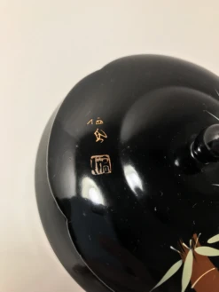 Mid-Century Japanese Black Wooden Lacquer Box With Mother Pearl Inlay -CHAIRISH Shop mid century japanese black wooden lacquer box with mother pearl inlay 2490