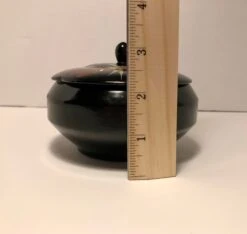 Mid-Century Japanese Black Wooden Lacquer Box With Mother Pearl Inlay -CHAIRISH Shop mid century japanese black wooden lacquer box with mother pearl inlay 3790