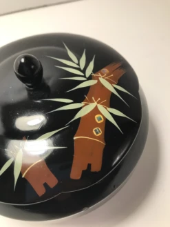 Mid-Century Japanese Black Wooden Lacquer Box With Mother Pearl Inlay -CHAIRISH Shop mid century japanese black wooden lacquer box with mother pearl inlay 8181